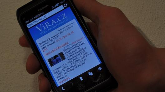 Web vira.cz i pro mobilní zařízení Web vira.cz i pro mobilní zařízení