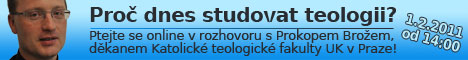 Online rozhovor s Prokopem Brožem Online rozhovor s děkanem Katolické teologické fakulty UK v Praze