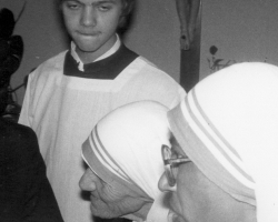 Matka Tereza v Praze 1984 foto / Mother Teresa 1984 Prague picture / photo: IMA