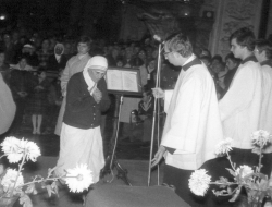 Matka Tereza v Praze 1984 foto / Mother Teresa 1984 Prague picture / photo: IMA