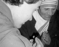 Matka Tereza v Praze 1984 foto / Mother Teresa 1984 Prague picture / photo: IMA