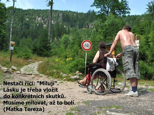 Páska a bolest / handicap, vozíček Krkonoše