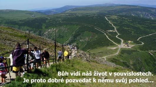 Zacílení našeho každodenního života / Sněžka, Krkonoše, výhled na cesty