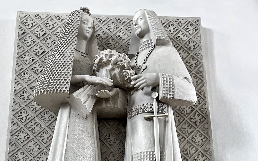 Svatá Zdislava - socha v kostele v kostele v Křižanově / foto -ima-