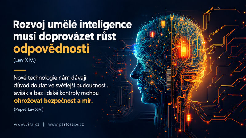 Rozvoj umělé inteligence musí doprovázet růst odpovědnosti (Lev XIV.)