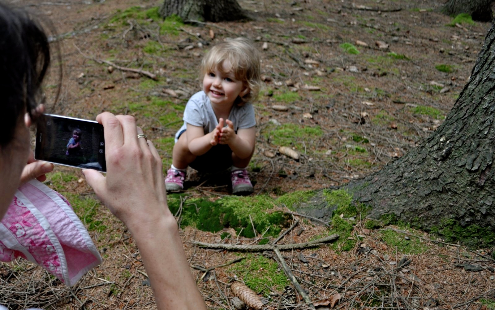 dítě v lese, fotografování, vzpomínka / -ima-