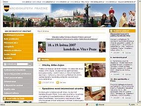 Arcibiskupství pražské spouští nové webové stránky