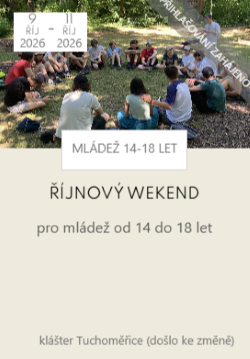 Víkend pro mládež 14-18 let     9. - 11. 10. 2026