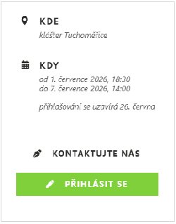 Letní křesťanský tábor Exodus pro mládež od 14 do 18* let  