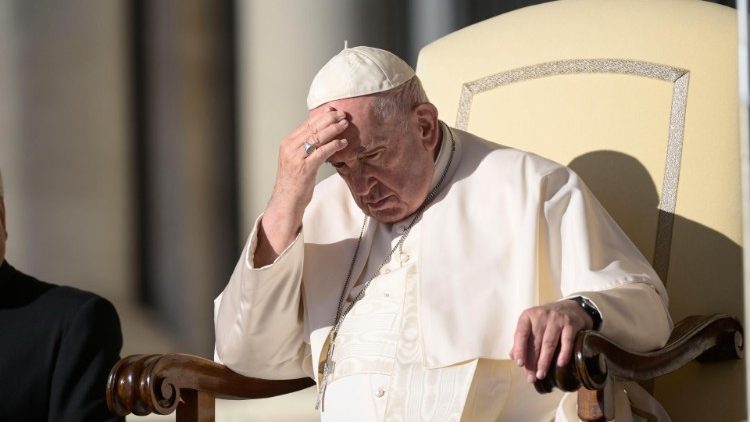 Papež František při generální audienci  (Vatican Media)