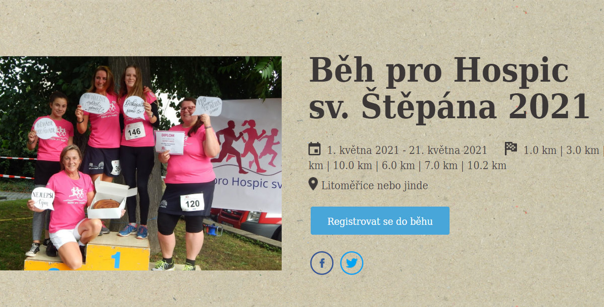 Běh pro Hospic svatého Štěpána 2021