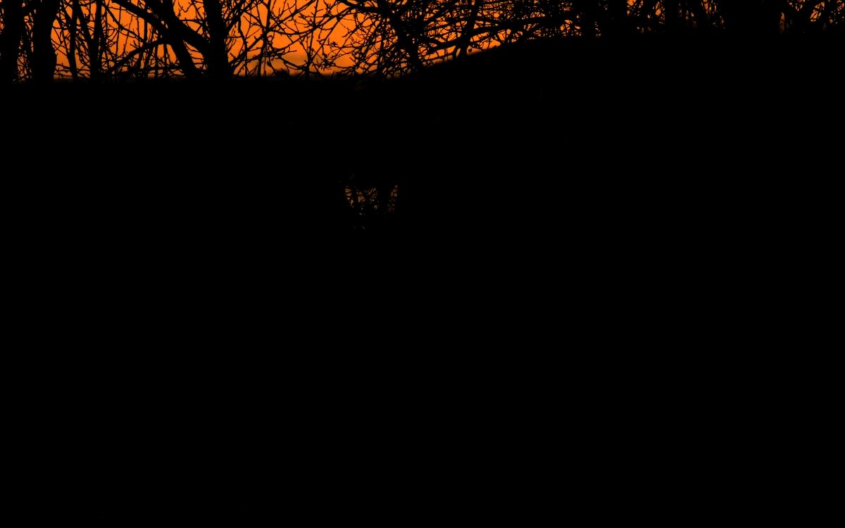 temnota, tma, ohnivý obzor obloha / foto Michal Němeček