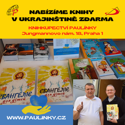 Křesťanské knihy v ukrajinštině - pro uprchlíky v ČR