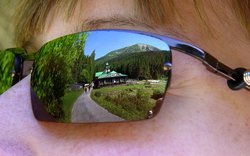 brýle, zrcadlení, odraz, cesta, kopec, Krkonoše / foto -ima-
