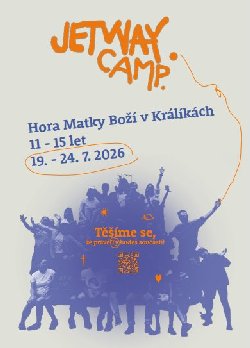 Letní tábor Jetway camp 19.-24. 7. 2026  pro mladé křesťany 11-15 let 