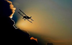 photo by Anja,  Pixabay; letadlo, západ slunce, mrak, obloha