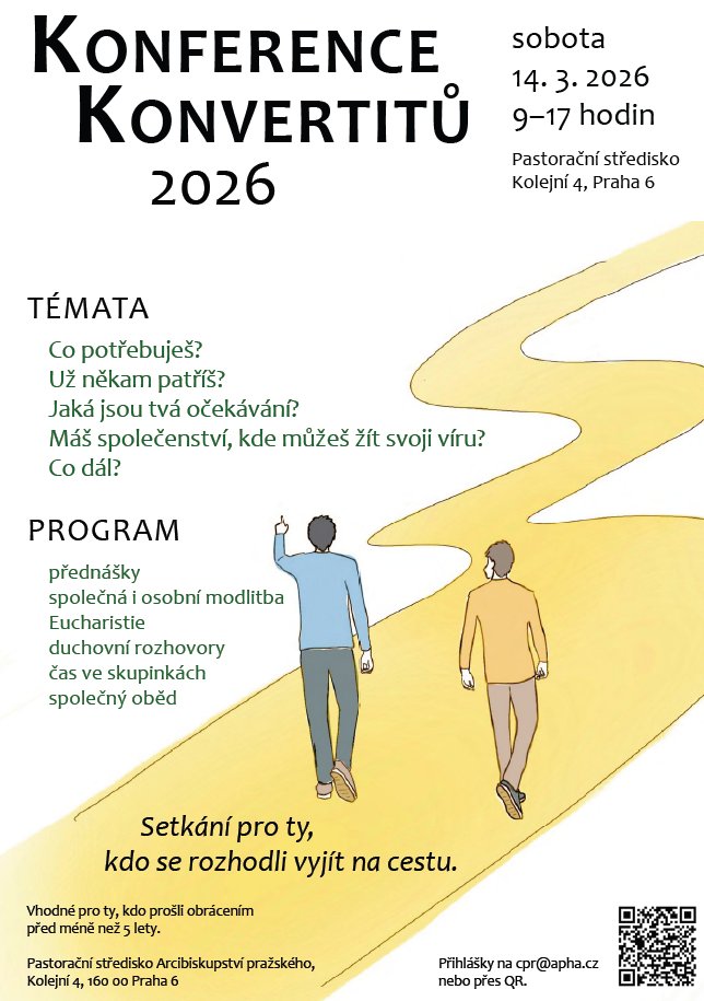 Konference konvertitů - sobota 14. 3. 2026 v Praze